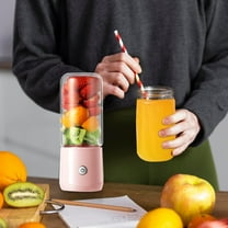 Portable Blender for Shakes, Smoothies, Fruit Juices | USB Rechargeable Handheld Mixer with 6 Stainless Steel Blades | Personal Size, Low Noise, Easy Clean | Ideal for Sports, Gym, Travel, Home