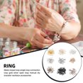thumbnail image 4 of 200 Pieces Rings Anklet Jewelry Making Finding Decorative Craftsman Supply Connection Connector Handmade Handicraft DIY Crafting Accessory Dark Black, 4 of 7