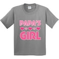 thumbnail image 3 of Inktastic Papas Girl Granddaughter Youth T-Shirt, 3 of 5