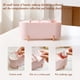 thumbnail image 5 of Caja de almacenamiento Beauty Egg con tapa transparente | Organizador de 4 compartimentos para hisopos, esponjas y discos de algodón | Organizador de tocador y encimera para baño, 5 of 7