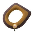 thumbnail image 2 of Polyester Household Toilet Seat Cushion, Soft and Comfortable Toilet Seat Cover, Washable and Reusable Cushion for Warmth and Comfort, Ideal for Year-Round Use, 2 of 3