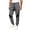 Dark Gray, variant on MXALUOB Track Pants for Men Color Block Elastic Waist Drawstring Athletic Joggers Fashion Full Length Workout Pant Gym Running Trousers