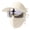 Beige, variant on 3-in-1 sun protection face mask hat Sun hat with shading, ventilation