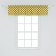 thumbnail image 2 of Ambesonne Cultural Valance Pack of 2, Sun Like Retro Pattern, 54"X12", Earth Yellow and Seafoma, 2 of 4