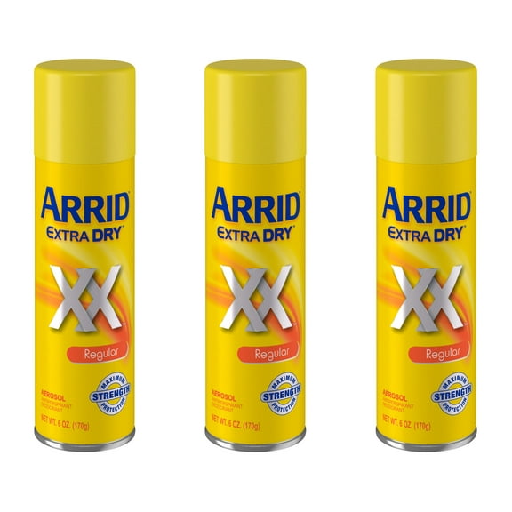 ARRID Extra Dry Anti-Perspirant Deodorant Spray Regular 6 oz (Pack of 3)