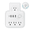 White, variant on 7 in 1 Mini Power Strip with 180° Rotating Plug, 3 AC Outlets, 3 USB & 1 Type-C Port, Surge Protection 1700 Joules, Compact Wall Charger Extender for Travel, Home, Office,white