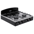 thumbnail image 1 of Estufa Parrilla de Gas de Mesa 4 Quemadores Garell Negra de Acero Inoxidable PM4Q-IN, 1 of 7
