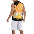 thumbnail image 2 of Pofeuu Sunflower Gnomes 2 Print Basketball Jersey, Shirts for Men Youth Basketball Jersey Crew Neck-Medium, 2 of 6