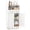 White, variant on Costway Bathroom Storage Cabinet with 2 Drawers and 2 Doors, Adjustable Shelf & Metal Legs Rustic Brown