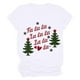 thumbnail image 2 of Pntutb Mujer Casual Cuello Redondo Manga Corta Árbol De Navidad Impreso Camiseta Top Pntutb Pntutb-4316, 2 of 7