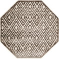 thumbnail image 2 of Rugs.com Hermitage Collection Rug – 5 Ft Octagon Chocolate Brown Medium Rug Perfect For Living Rooms, Kitchens, Entryways, 2 of 9