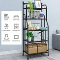 Shelving Unit Bakers Rack Metal Storage Shelves Laundry Shelf Organizer