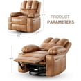 thumbnail image 3 of Electric Massage Recliner Chair with Heat, 360° Swivel, Zero Gra*Vity & USB Port, 400lb Capacity, 3 of 9