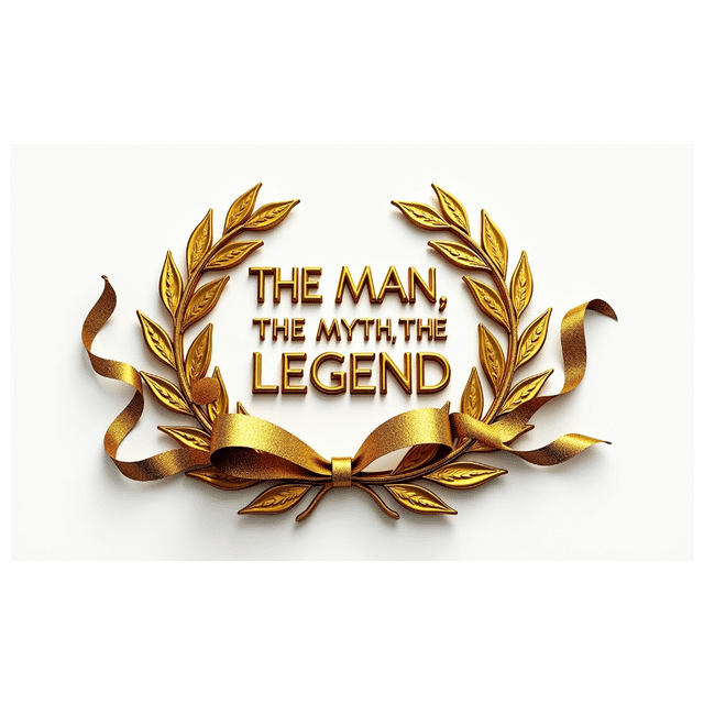 Golden Text and Laurel Wreath Design Banner, for Celebrating Achievements Party, Retirement Party, Anniversary Event, Honor Ceremony, Photo Booth Background Decoration