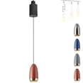 thumbnail image 1 of FSLiving H-Type Track Light with Focused 7W COB LED Track Spotlight Modern Bullet Pendant Lights Adjustable Accent Downlight 3000K Warm White for Ceiling,Customizable - 1 Light ( Black Pearl), 1 of 8