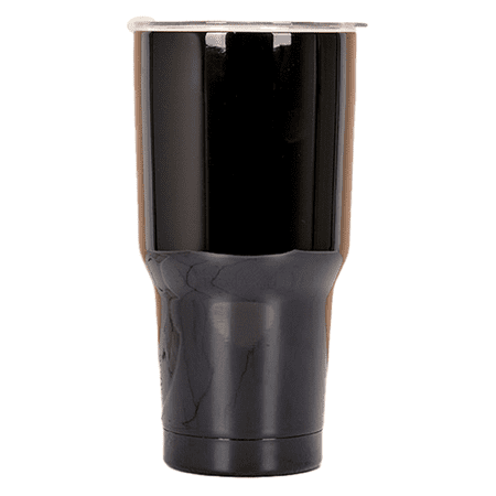 

Reusable Stainless Steel with Lid Double Walled Vacuum Insulated Cup for Hot and Cold Drink - Leakproof and Splashproof Coffee Mug Black