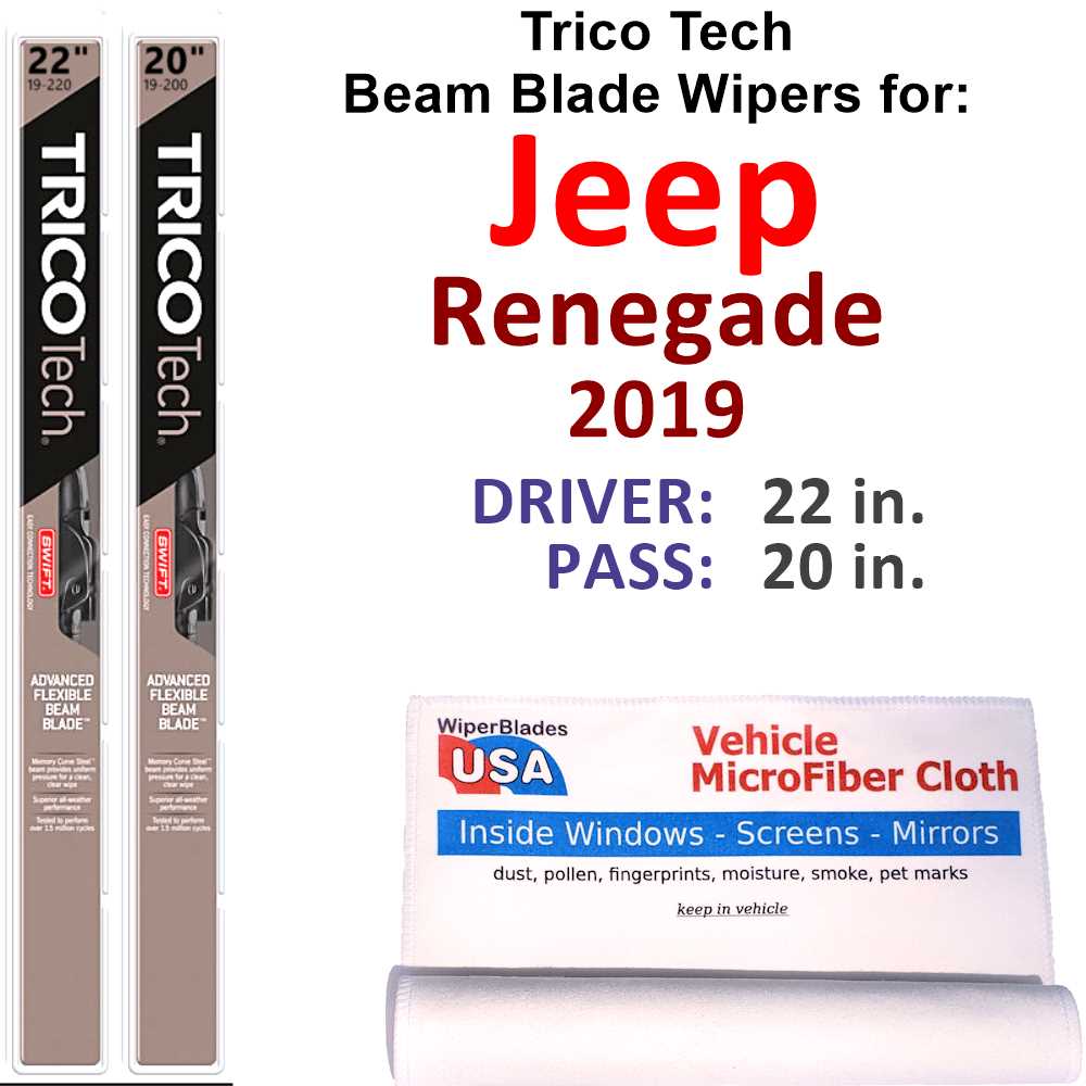 2019 Jeep Renegade Beam Blade Wipers (Set of 2)