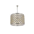 thumbnail image 5 of 1206 Madison Collection Pendent lamp D:27.5" H:21" Lt:8 Polished nickel Finish (Royal Cut Golden Teak Crystals), 5 of 9