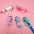 thumbnail image 3 of 5pcs Stanley dust cap Stanley Cup three-dimensional bottle series straw cap dustproof straw plug, 3 of 4