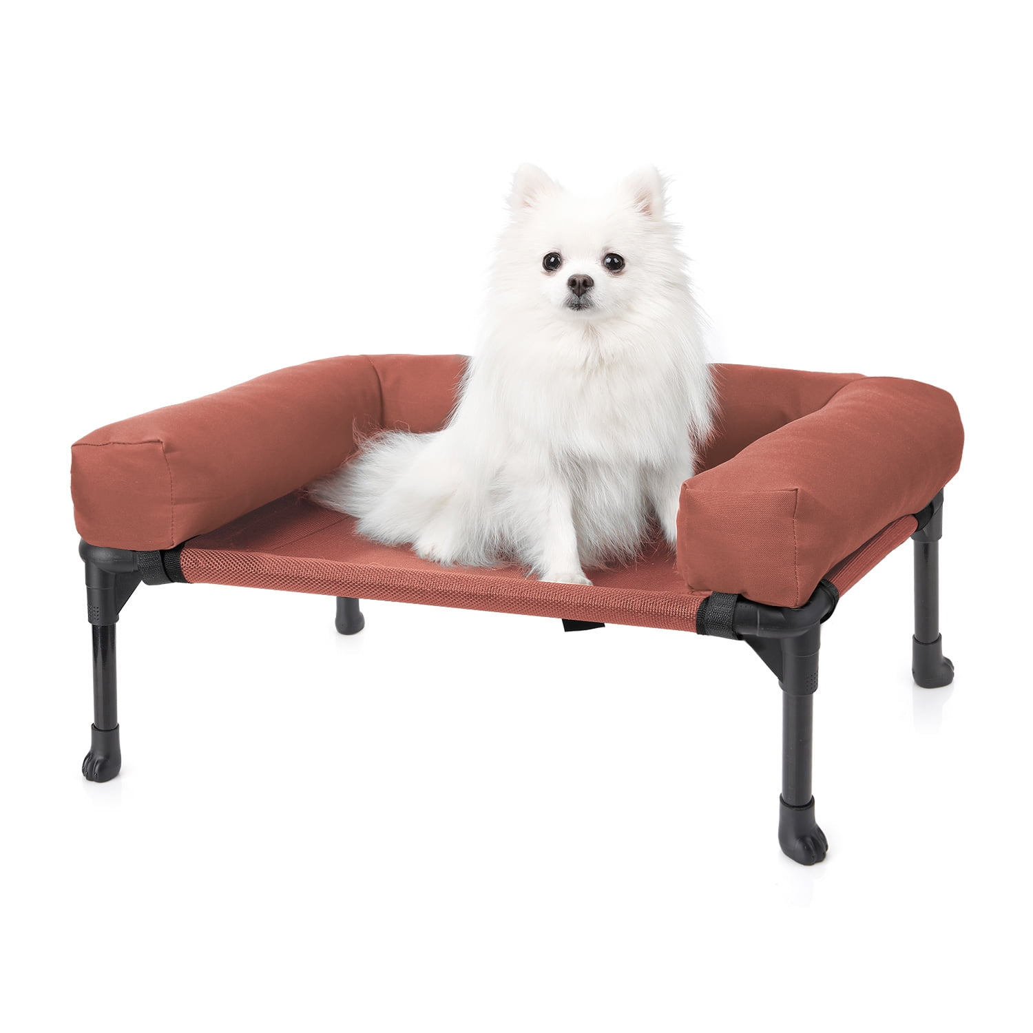 Veehoo Bolster Elevated Dog Bed Cooling Raised Pet Bed Chew Proof