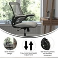 thumbnail image 6 of Flash Furniture Kelista Mesh Mid Back Office Chair with Flip-Up Arms, 250 lb, Dark Gray, 6 of 9
