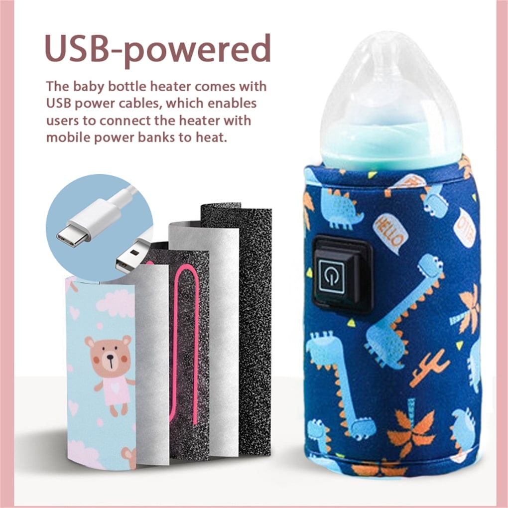Portable USB Baby Bottle Thermostatic Heating Water Bottle