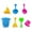 Multicolor, variant on Darzheoy Beach Sand Toys Set for Kids - Bucket with Sifter, Shovel, Rake and 2 Animal Molds for Kids & Toddlers - Sand Buckets and Shovels for Kids, 7 Piece Beach Toy Set
