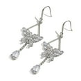 thumbnail image 5 of Sunyuer 14K Gold Plated Butterfly Dangle Earrings for Women - Dainty, Trendy, Hypoallergenic CZ Drop Earrings - Simple Long Dangling Jewelry, 5 of 5