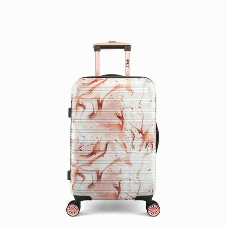 IFLY HARDSIDE FIBERTECH 20", WHITE/ROSE GOLD MARBLE