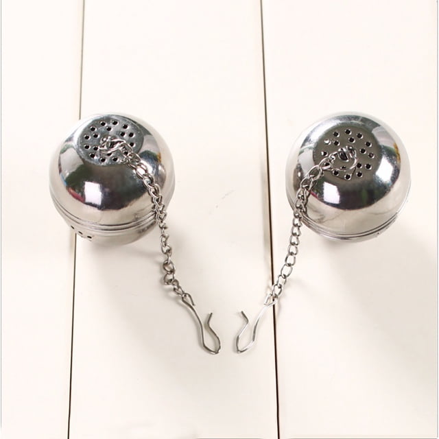2 bolas de té de malla de acero inoxidable de 1,5 pulgadas, infusor de té, colador de filtro de té, colador de intervalo de té, difusor para té suelto, té perfumado, café