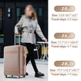 thumbnail image 6 of Mitinya 20" 3-Piece Hardside Spinner Carry On Lightweight Luggage Set, Brown, 6 of 6