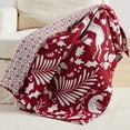 thumbnail image 2 of Levtex Home - Bretton Woods Quilted Throw - (50x60in.) - Folk Holiday - Red and White - Quilt (50x60in.) - Reversible - Cotton/Poly, 2 of 4