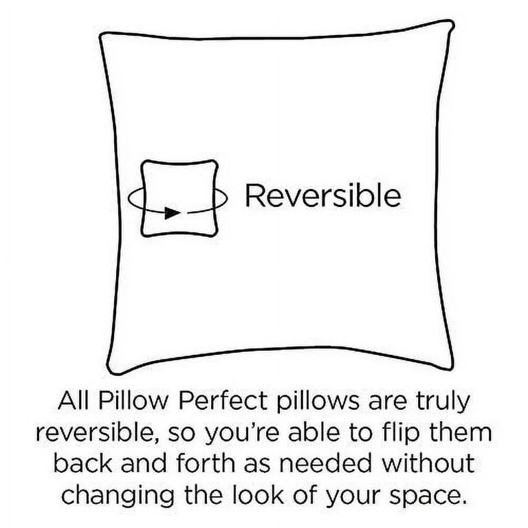 Pillow Perfect 666952 Outdoor Indoor Wickenburg Indigo Reversible