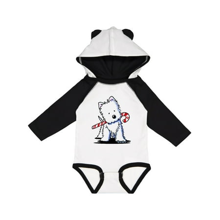 

Inktastic Candycane Cutie Westie Gift Baby Boy or Baby Girl Long Sleeve Bodysuit