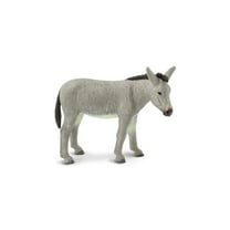 Safari Ltd. Donkey Figurine - Lifelike 4" Model Figure - Educational Toy for Boys, Girls, and Kids Ages 3