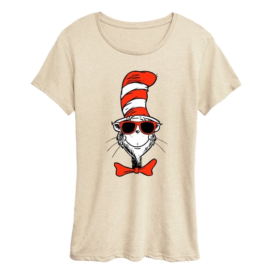 Dr. Seuss - Cat in Glasses - Women's Short Sleeve Graphic T-Shirt