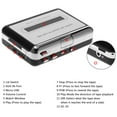 thumbnail image 3 of USB Cassette Capture Cassette Tape-to-MP3 Converter into Computer HiFi Sound Quality Bass Audio Music Player with Earphone, 3 of 7