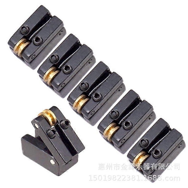 2pcs Guitar Bridge Saddles: Headless Guitar Bridge Tailpiece Roller Saddle - Electric Bass Replacement Parts - Music Instrument Accessories