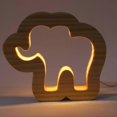 thumbnail image 3 of Elephant Wood Carving Lamp 3.3w Hollow Usb Powered Led Beads Night Light For Office Bedroom, 3 of 5