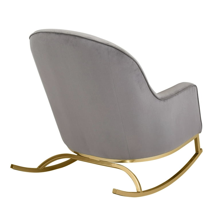 Modern glam velvet sale rocking chair walmart