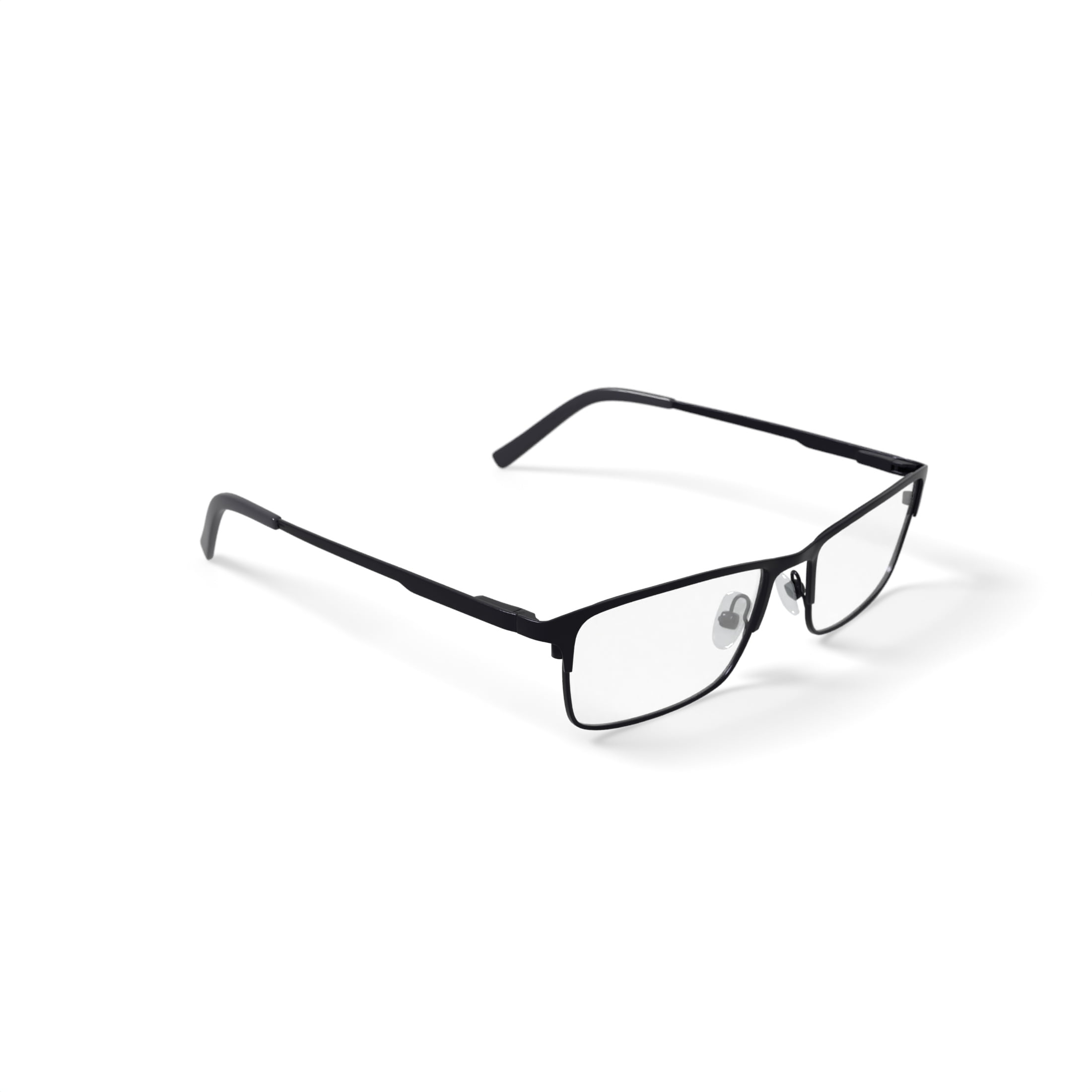 Wrangler Men's W150 Browline Prescription Eyeglasses with Case, Black