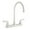 White, variant on Dura Faucet J-Spout RV Kitchen Faucet - Brushed Satin Nickel