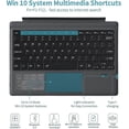 thumbnail image 2 of Bluetooth Microsoft Surface Pro 7/pro 6/surface Pro 5 (pro 2017)/pro 4 12.3 Inch Tablet/surface Pro 3 2014 Keyboard Case With Trackpad - Detachable Wi, 2 of 5