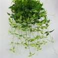 thumbnail image 2 of pitrice Artificial Hanging Plant Plastic Leaf Garland Home Wall Mounted artificial Plant Vine Simulation Rattan, 2 of 8