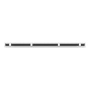 BUILDMART - 48 Linear Slot Diffuser - (1 Slot) Single Slot - White Decorative Aluminum Air Vent - Heating and Cooling Modern AC Vent Cover for Ceiling, Walls & Floors - Texas Buildmart