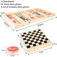 thumbnail image 2 of Foldable Fast Sling Puck Game, International Chess 2 in 1, Paced Winner Board Games Toys for Kids & Adults, Large Size, 2 of 9