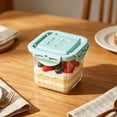 thumbnail image 6 of Yogurt Dessert Storage Container with Lid – Small Airtight Plastic Jar for Pudding, Ice Cream, Cakes and Snacks – Stackable Fridge and Pantry Food Preservation Box, 6 of 6