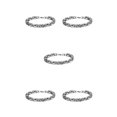 thumbnail image 1 of Qarigey Elegante y único collar de cadena Showcase Personality Show Personality Curb Chain Necklace Steel color Type2 NO2, 1 of 6