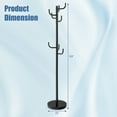 thumbnail image 4 of Spaco Metal Coat Rack Stand with 8 Sturdy Hooks and Metal Base, Free Standing Coat Tree, Coat Racks for Bedroom and Hallway, 4 of 7