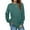 Blue, variant on Levmjia Clearance Promotion Fall Winter Women Long Sleeves Fashion Casual Shirts Christmas Printing Round Neck Sweatshirt Crewneck Pullover Tunic Tops